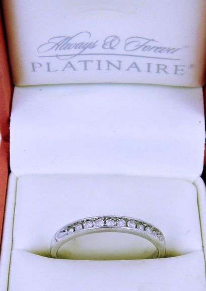 Diamond Platinaire Band by Always & Forever, Size 9.25