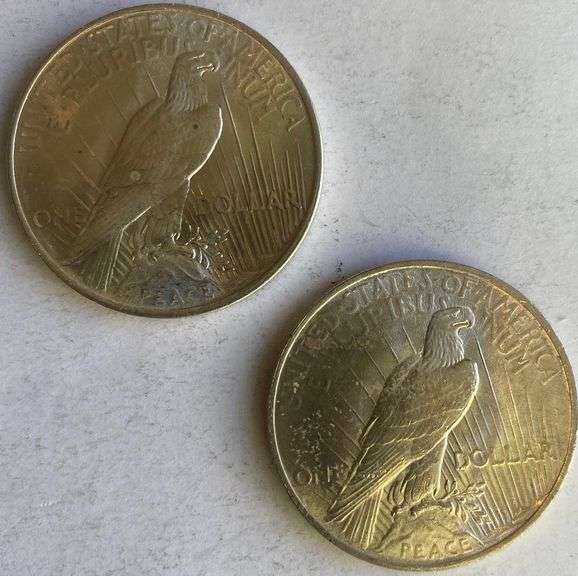 Frosty 1923 1924 White BU Peace Dollars