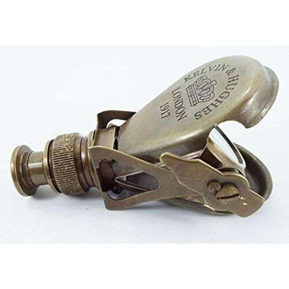 Brass Spy Glass Monocular 1917 Folding Pocket Opera Glasses