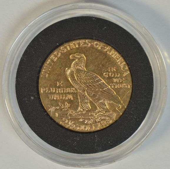 Very pretty near Mint 1915 US $2.50 Indian Gold Piece