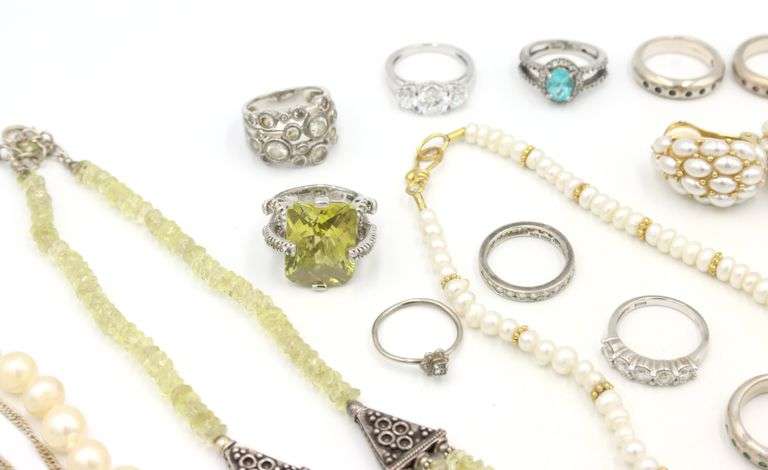 Group lot of silver and some custom jewelry