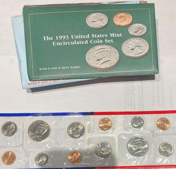 1993-1998 &2000 US Mint Sets.