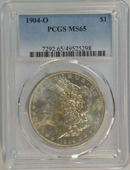 Great-looking Gem BU 1904-O Morgan Silver Dollar. PCGS MS65