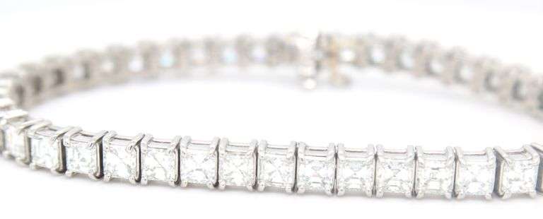 Stunning Platinum Asher Diamond Bracelet