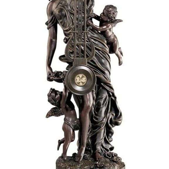 Virgin and Angels Grand Pendulum Clock