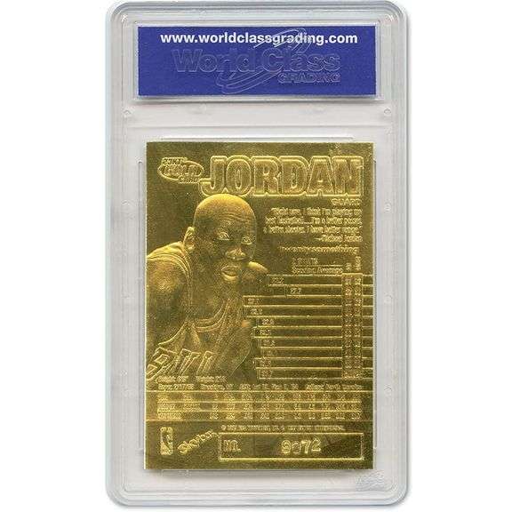 1997 Michael Jordan 23K Gold Card Mint 10