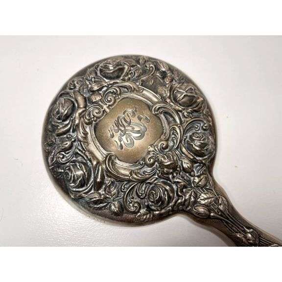 Antique Sterling Silver Hand Mirror