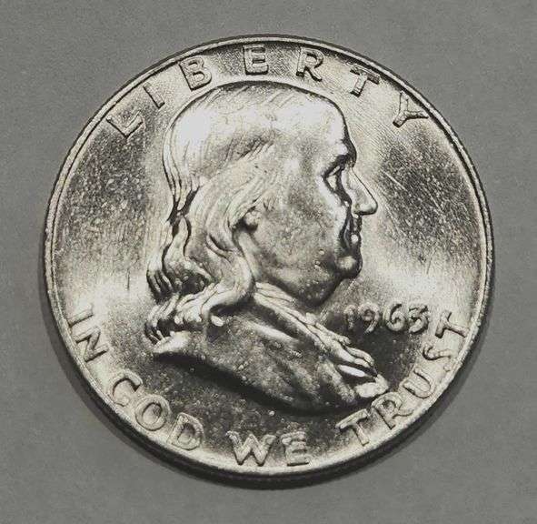 1963 D UNC Quality Franklin Half Dollar