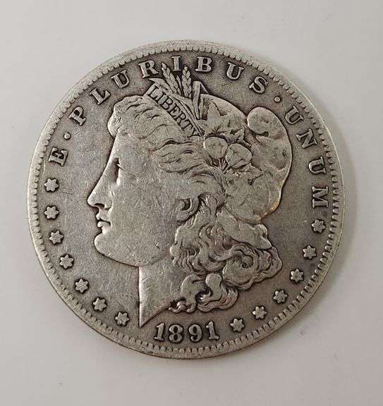 1891 S Morgan Silver Dollar, Circulated