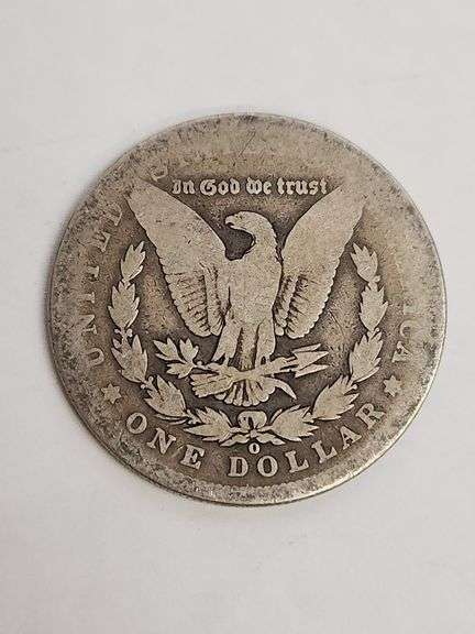 1896-O Morgan Silver Dollar, Circulated.
