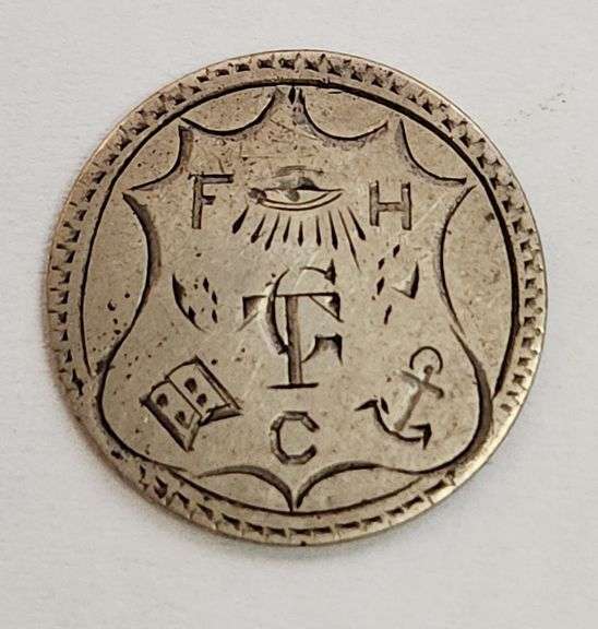 1886 Barber Dime Love Token