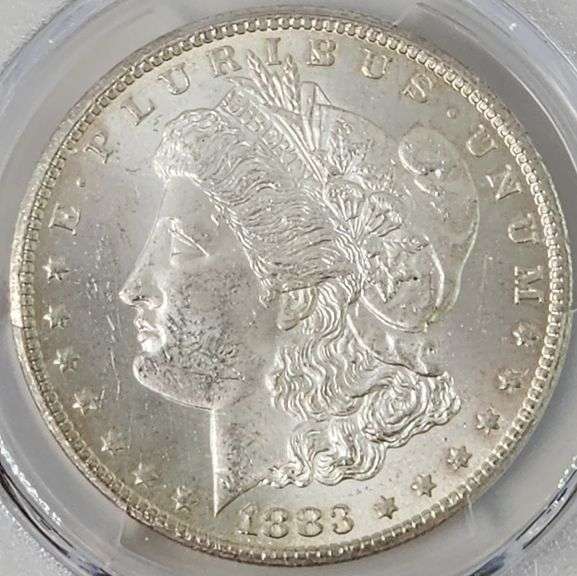 1883 CC Morgan Dollar, PCGS MS63