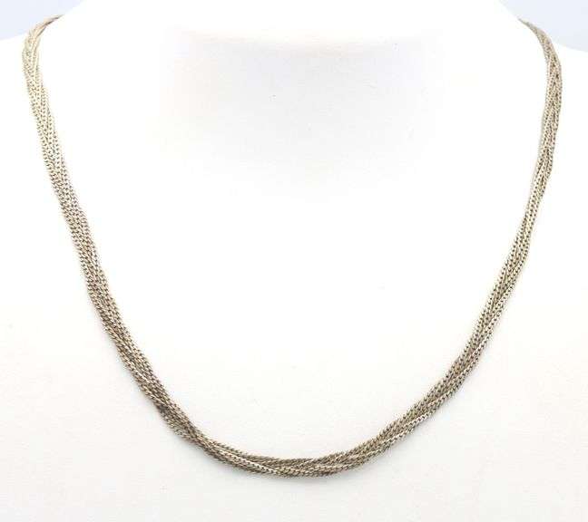 Group lot of 4 Vintage 925 sterling silver necklaces
