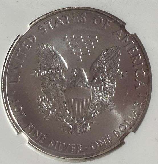 Mercanti Signed 2021 Type 1 MS 70 Silver Eagle. NGC
