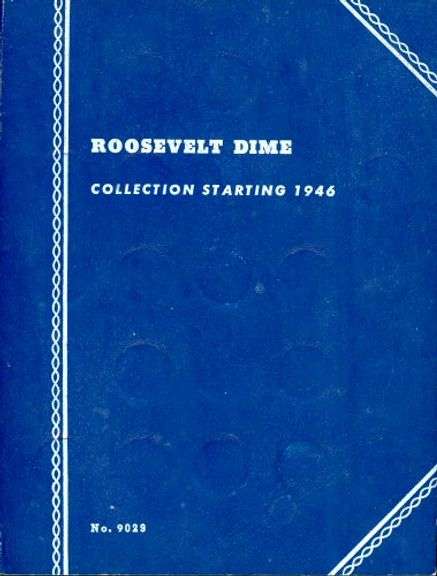 Complete Set of Silver Roosevelt Dimes in Album