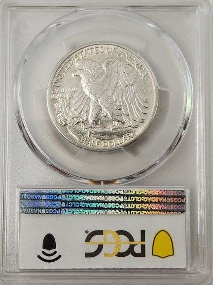 1941-D Walking Liberty Half Dollar, PCGS AU50