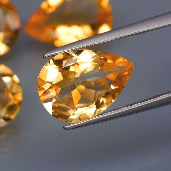 Heavy! 14.77ct top golden eye clean Citrine set!