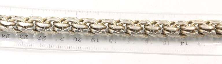 Vintage 925 sterling silver Mexico woven bracelet