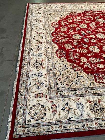 FINESILK & WOOL KASHAN RUG 10x14