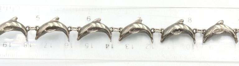 Group lot of vintage 925 sterling silver bracelets