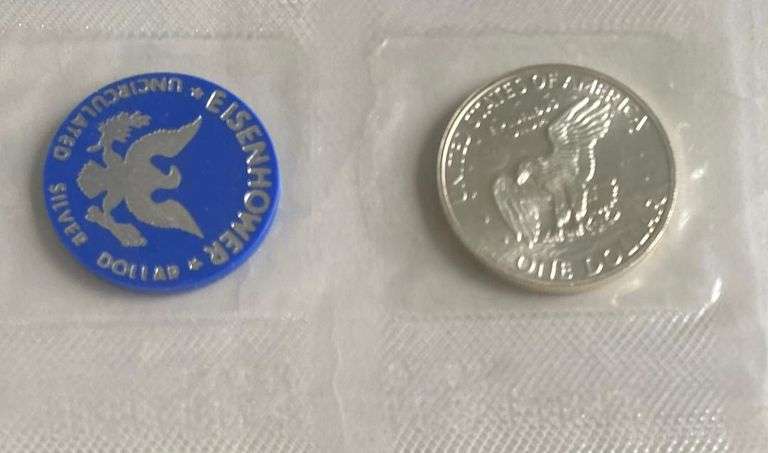 5 Ike Silver Dollars