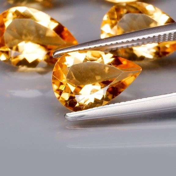 Ravishing 9.08ct 5pc golden Citrine set