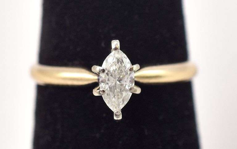 Darling Solitaire Diamond Engagement Ring in 14K Yellow Gold