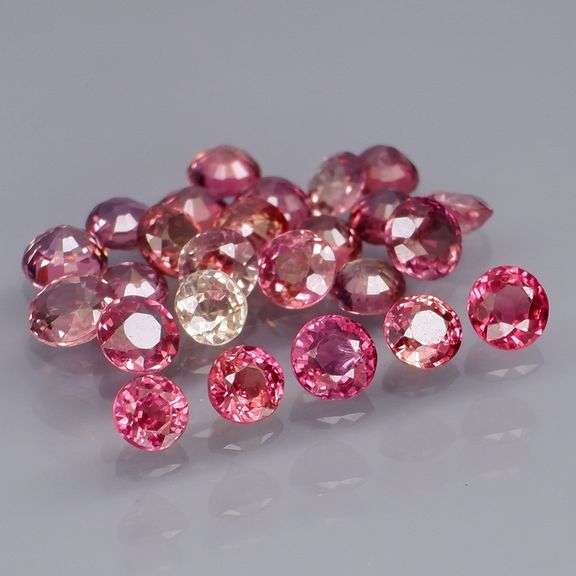 Untreated!!! 3.80ct fancy rose colored Songean Sapphire set!