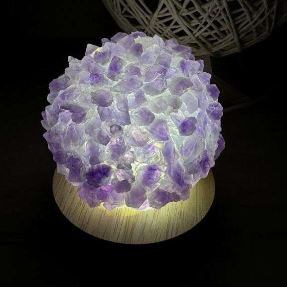 Natural Crystal Amethyst Crystal Lamp