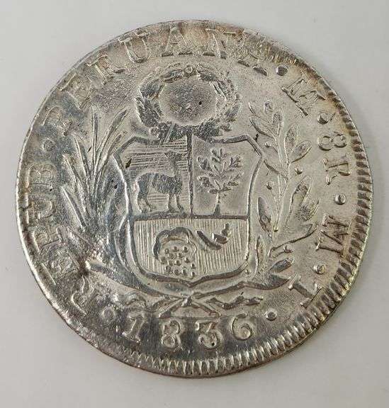 1836 Peru - 8 Reales, Circulated