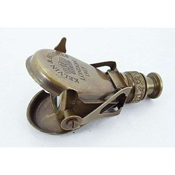 Brass Monocular 1917 Folding Opera Glasses