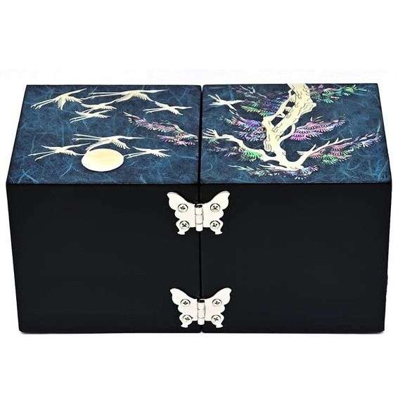 Handmade Twin Korean Mother of Pearl Jewelry Box
