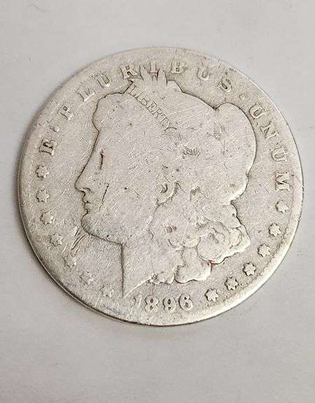1896-O Morgan Silver Dollar, Circulated.