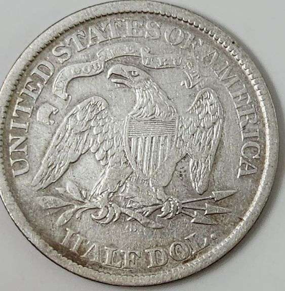 1870-S Seated Liberty Half Dollar, Circulated