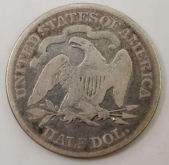 1877 Seated Liberty Half Dollar, Circulated