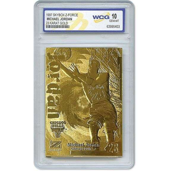 1997 Michael Jordan 23K Gold Card Mint 10