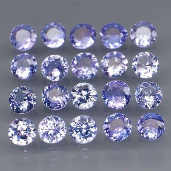 Non stop flashing 3.09ct diamond cut Tanzanite set