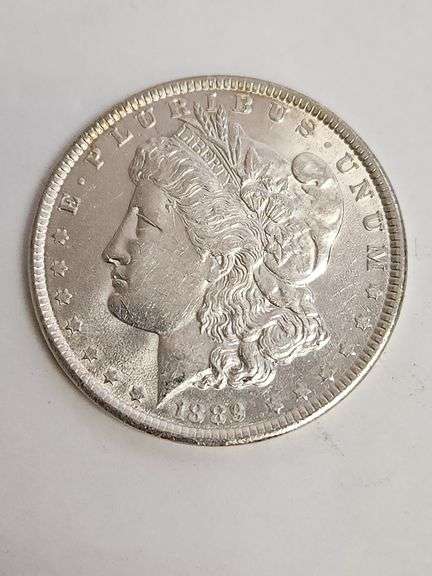 1889 Morgan Silver Dollar, Cleaned