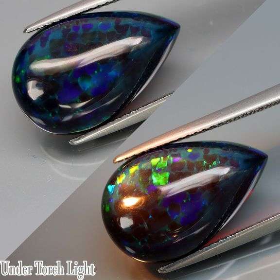Huge! 5.33ct 17.9mm long Ethiopian Black Opal!!!