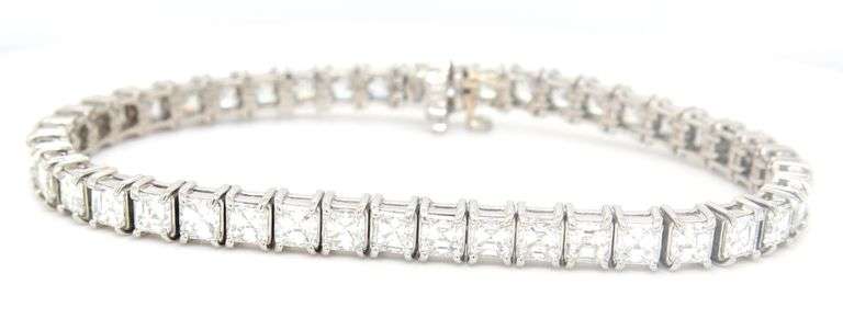 Stunning Platinum Asher Diamond Bracelet