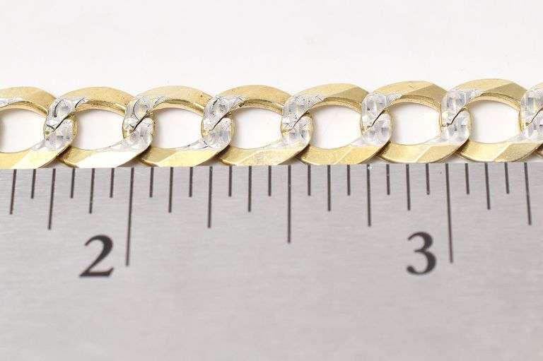 Lavish Men's Curb Link Bracelet in 14K Yellow Gold