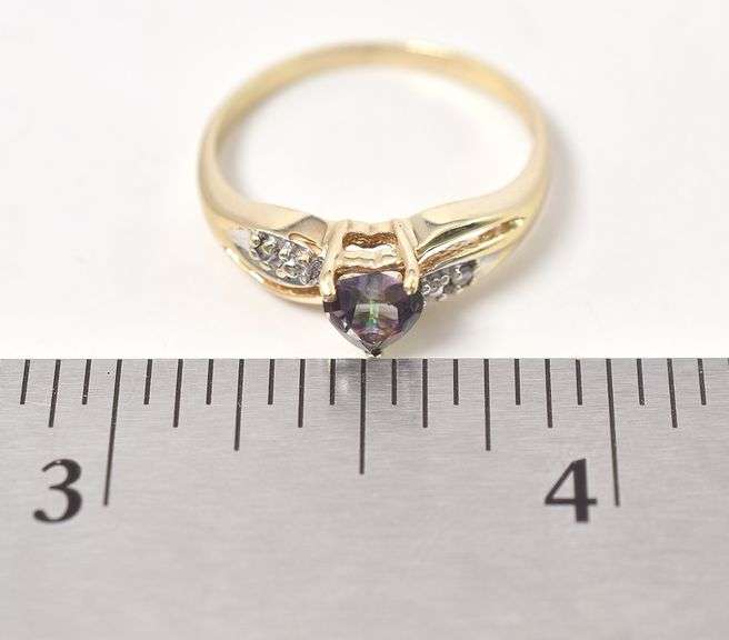 Marvelous Mystic Topaz Ring in 10K Yellow Gold