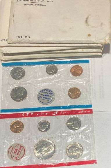 1968 1972-77 US Mint Sets