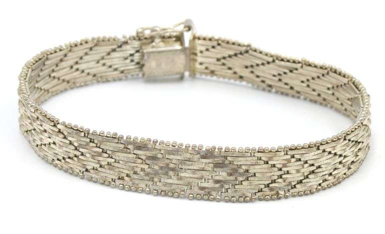 Group lot of  vintage 925 sterling silver bracelets