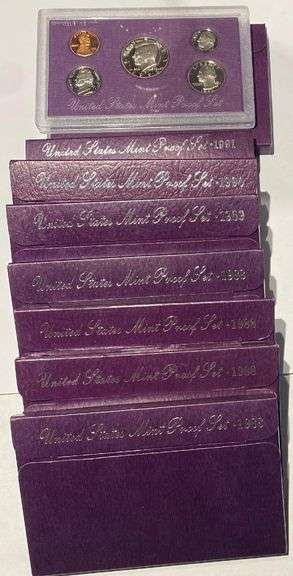 1988-1992 US Proof Sets