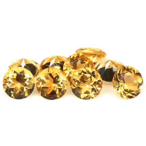 Ravishing 10.60ct top golden eye clean Citrine set