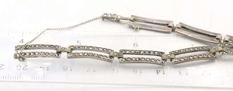 Group lot of  vintage 925 sterling silver bracelets