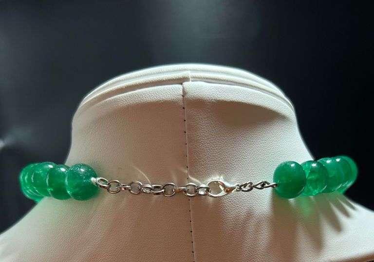 Magnificant Huge 500 Cttw Natural Mined From The Earth Emerald Necklace