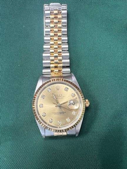 Rolex Men's Two-Tone Datejust 36mm with Sapphire Crystal | 1995, Champagne Dial