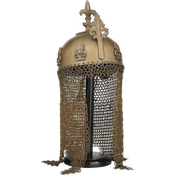 Medieval Ottoman Chainmail Helmet with Stand